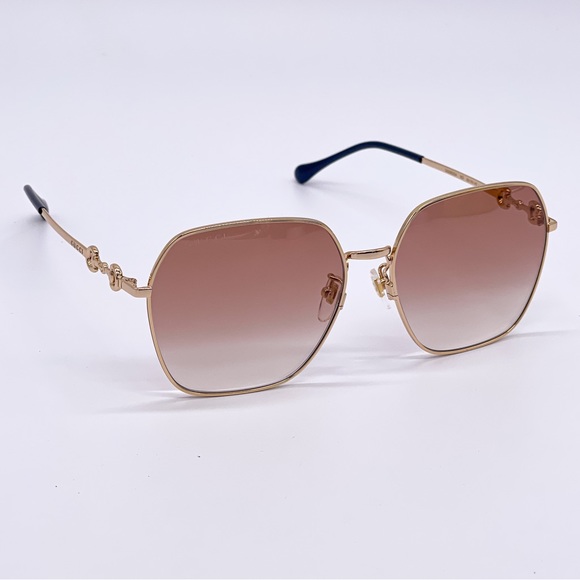 NEW GUCCI GG0882SA 003 NEW GUCCI OVERSIZED ROUNDED SQUARE SUNGLASSES GG0882S - Picture 3 of 14